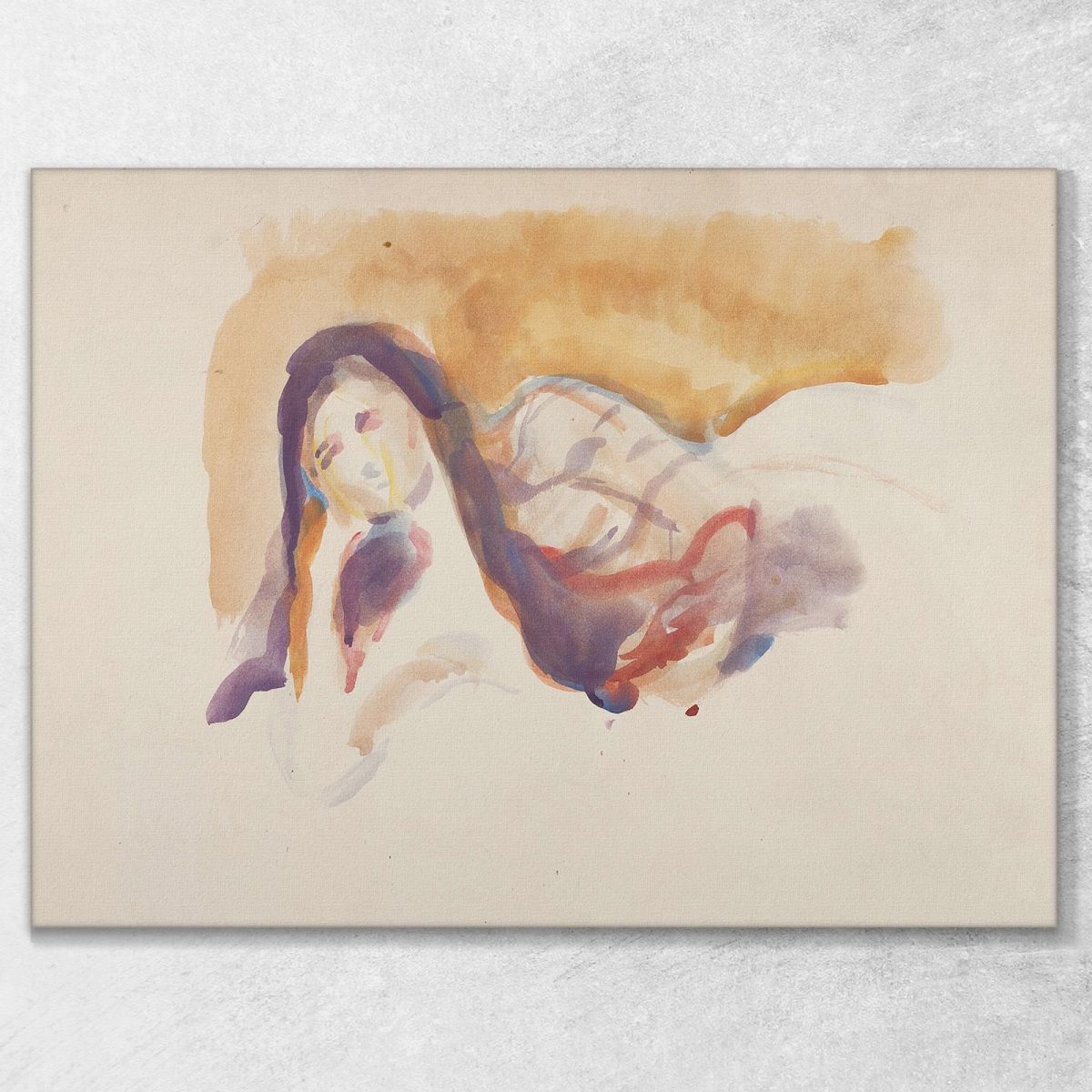 Prone Act Edvard Munch, em178 canvas print