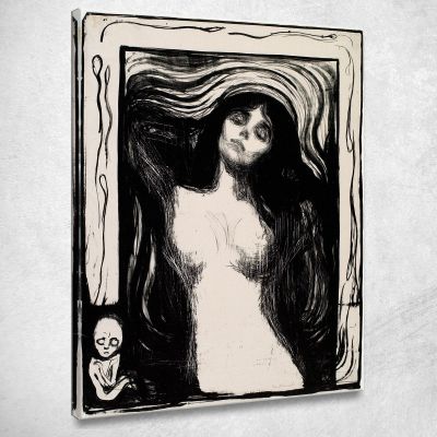 Madonna 3 Edvard Munch, em180 ภาพพิมพ์บนผ้าใบแคนวาส