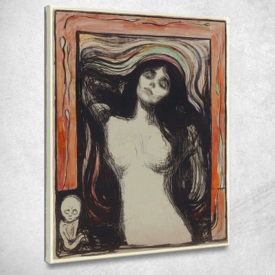 Madonna Edvard Munch, em182 canvas print