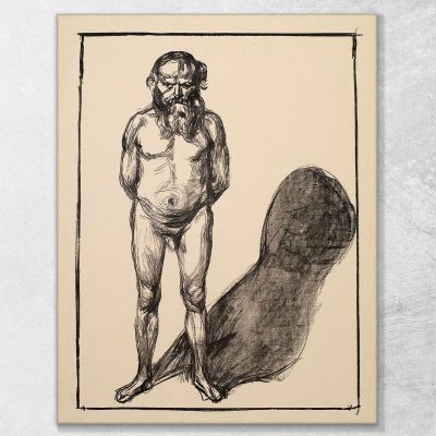 Male Nude Edvard Munch, em183 canvas print