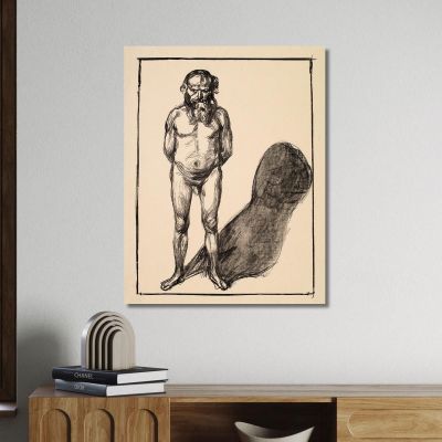 Male Nude Edvard Munch, em183 canvas print