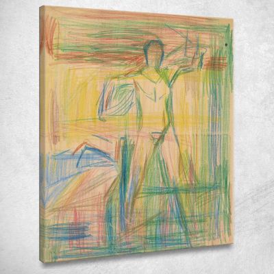 Man Act Edvard Munch, em188 canvas print