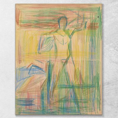 Man Act Edvard Munch, em188 canvas print