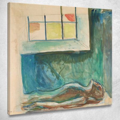 Man'S Body On The Autopsy Table Edvard Munch, em189 ภาพพิมพ์บนผ้าใบแคนวาส