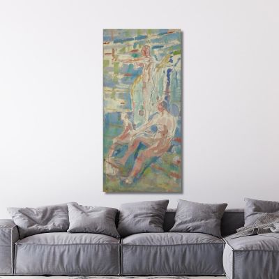 Men Turned Towards The Sun Edvard Munch, em197 canvas print