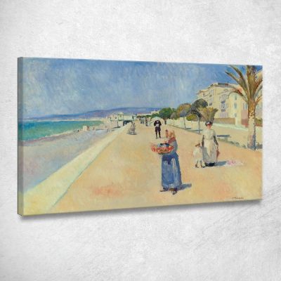 Morning On The Promenade Des Anglais Edvard Munch, em213 canvas print