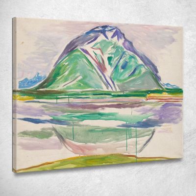 Mountains Edvard Munch, em215 ภาพพิมพ์บนผ้าใบแคนวาส