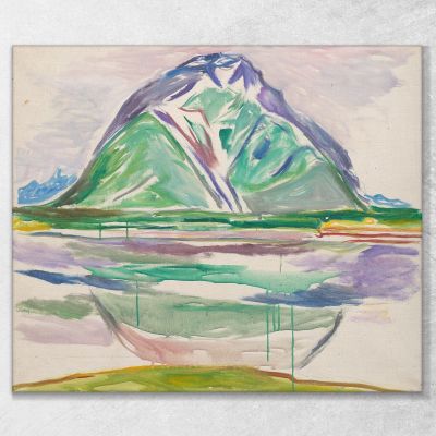 Mountains Edvard Munch, em215 ภาพพิมพ์บนผ้าใบแคนวาส