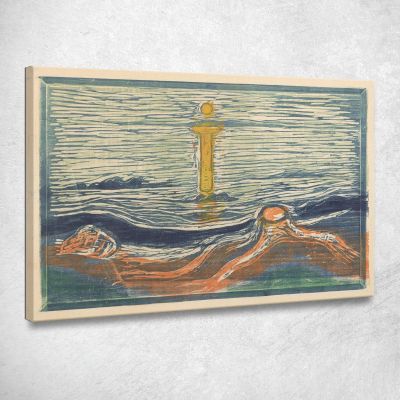 Mystical Shore Edvard Munch, em217 canvas print