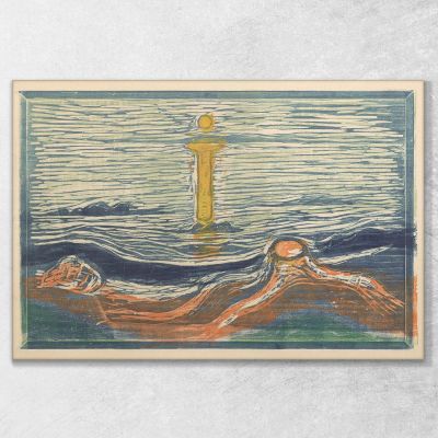 Mystical Shore Edvard Munch, em217 canvas print