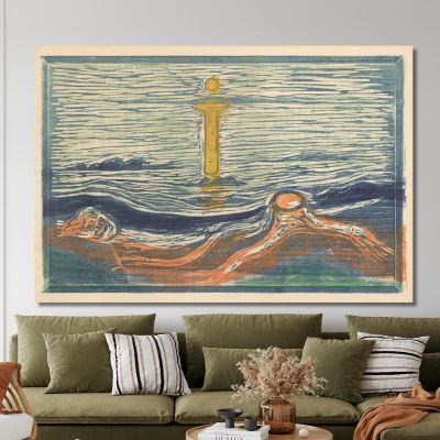 Mystical Shore Edvard Munch, em217 canvas print