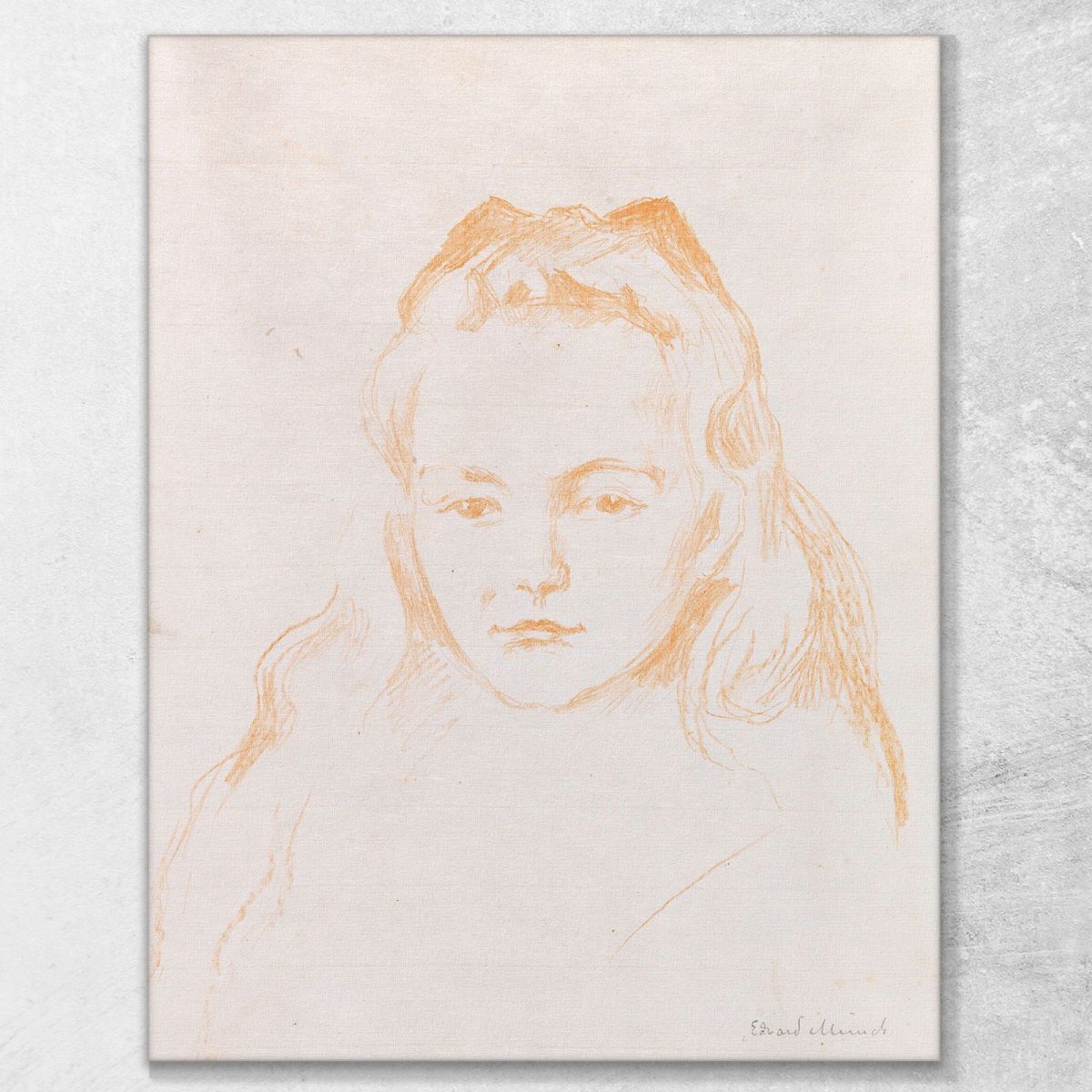 Ottilie Schiefler Edvard Munch, em242 canvas print