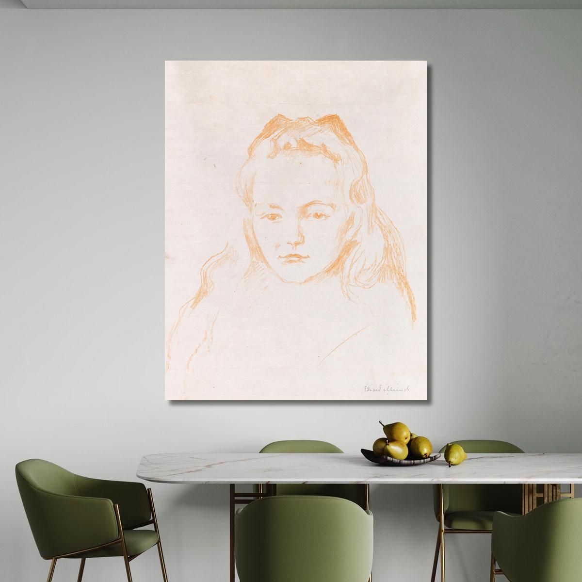 Ottilie Schiefler Edvard Munch, em242 canvas print