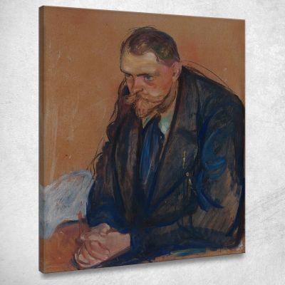 Portrait Of Helge Bäckström Edvard Munch, em247 canvas print