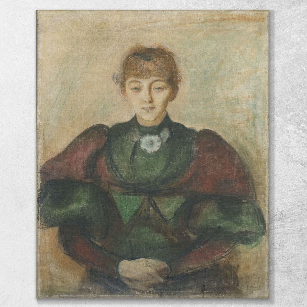 Ragnhild Bäckström Edvard Munch, em258 canvas print