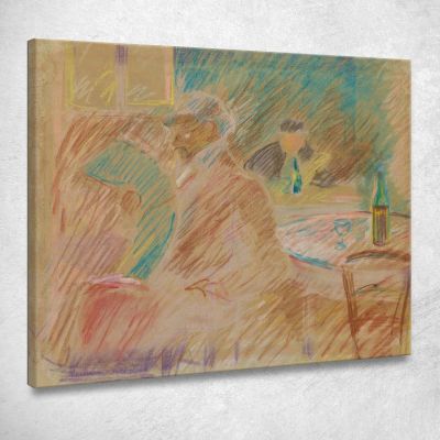 Restaurantscene Edvard Munch, em262 canvas print