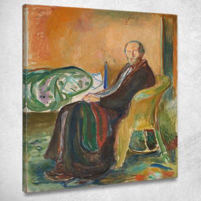 Self-Portrait With The Spanish Flu Edvard Munch, em277 canvas print