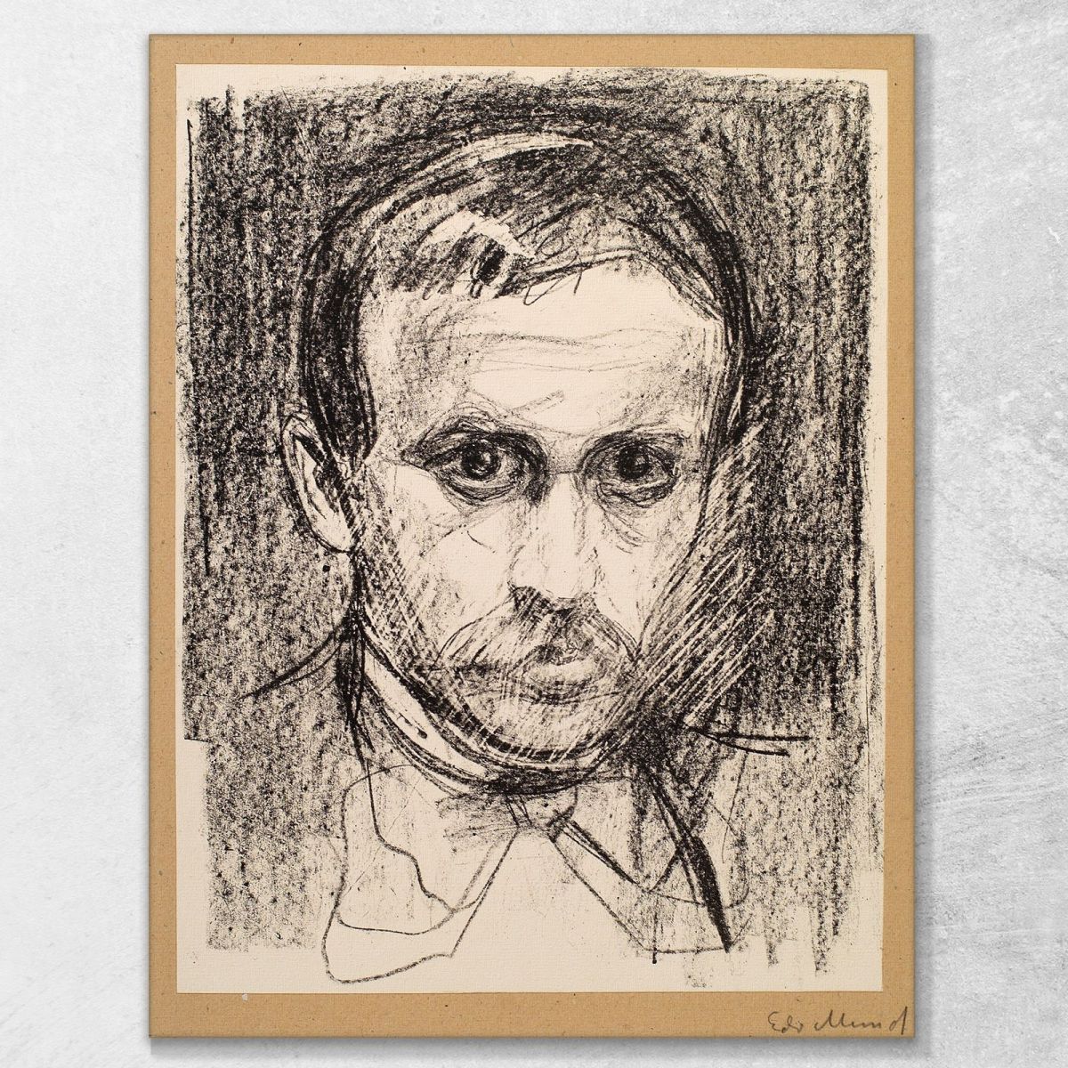 Sigbjørn Obstfelder Edvard Munch, em280 ภาพพิมพ์บนผ้าใบแคนวาส