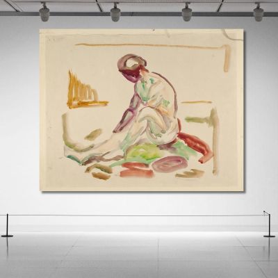 Seated Act 3 Edvard Munch, em282 canvas print