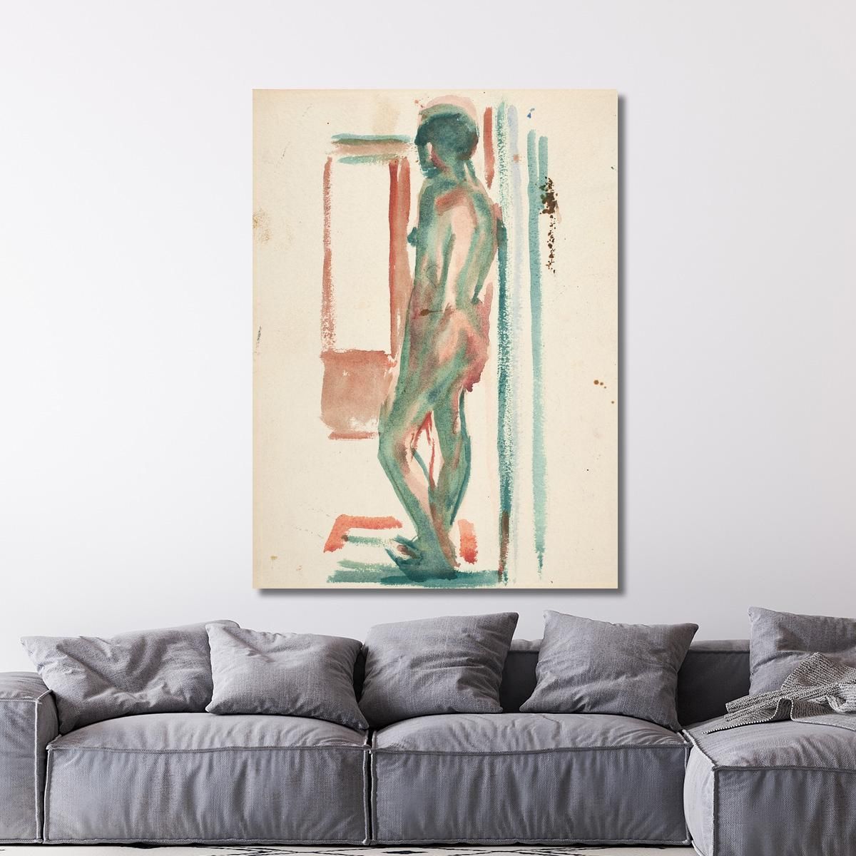 Standing Act 2 Edvard Munch, em294 canvas print