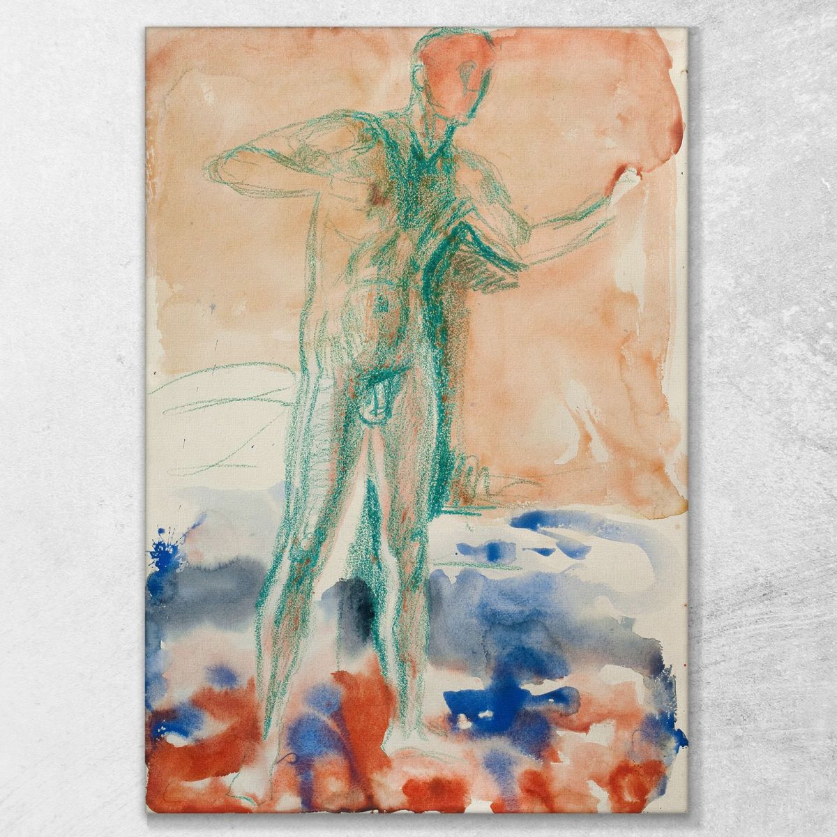 Standing Act 3 Edvard Munch, em295 canvas print