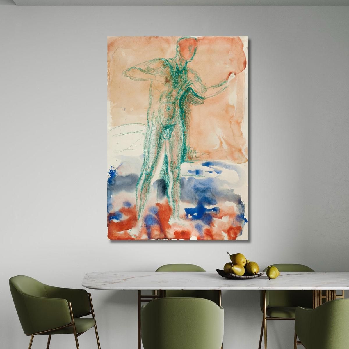 Standing Act 3 Edvard Munch, em295 canvas print