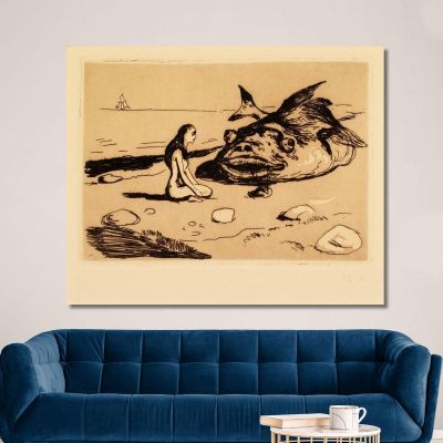 The Big Codfish Edvard Munch em310 canvas print 