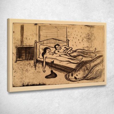 The Dead Lovers Double Suicide Edvard Munch, em315 canvas print