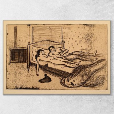 The Dead Lovers Double Suicide Edvard Munch, em315 canvas print