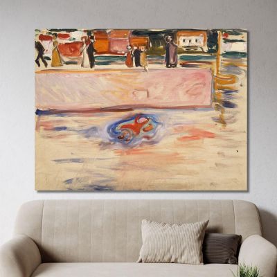 The Drowning Child Edvard Munch, em318 canvas print