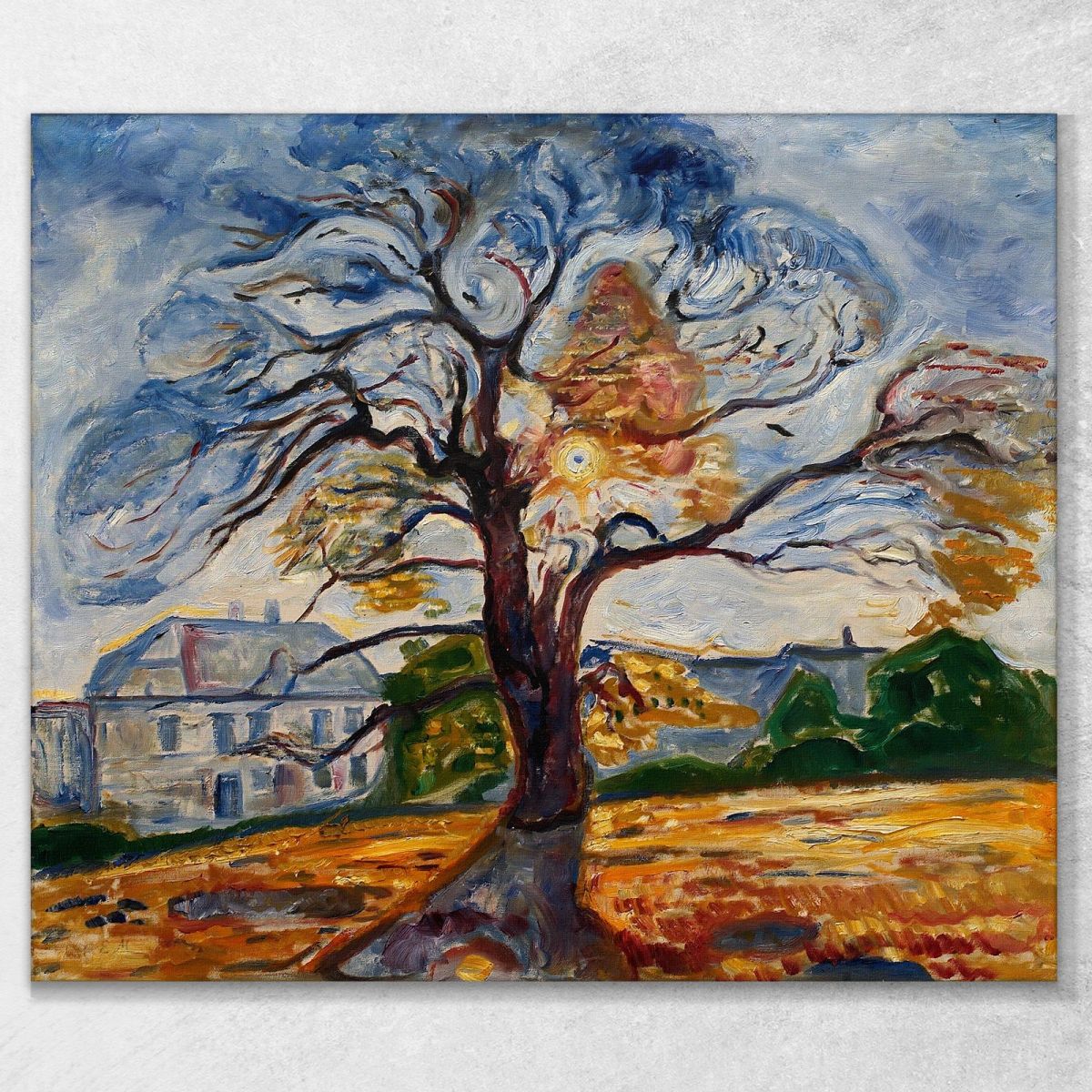 The Oak Edvard Munch, em336 canvas print