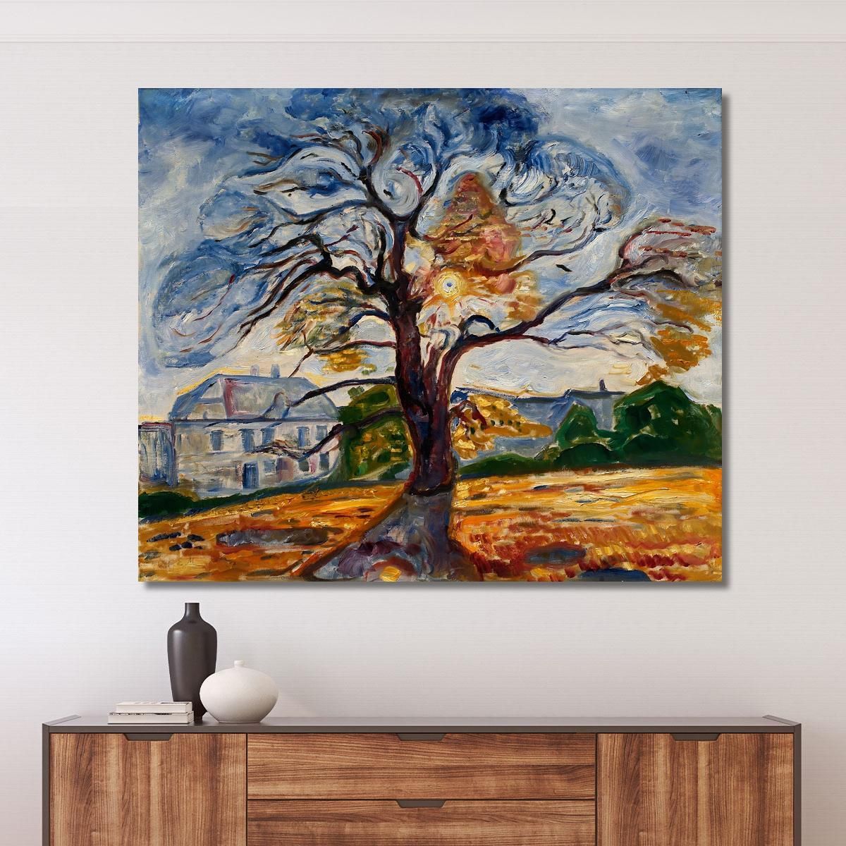 The Oak Edvard Munch, em336 canvas print