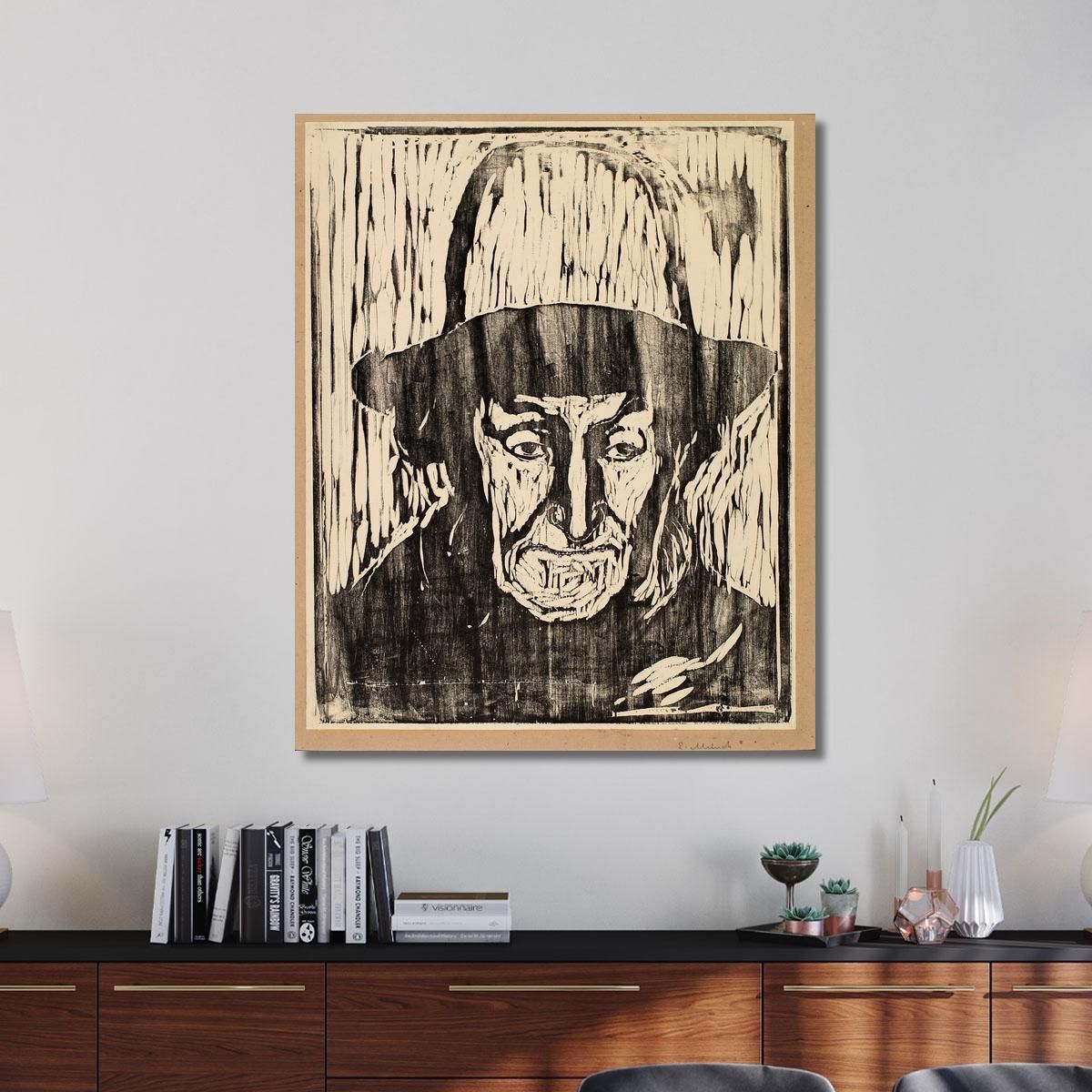 The Old Fisherman Edvard Munch, em337 canvas print