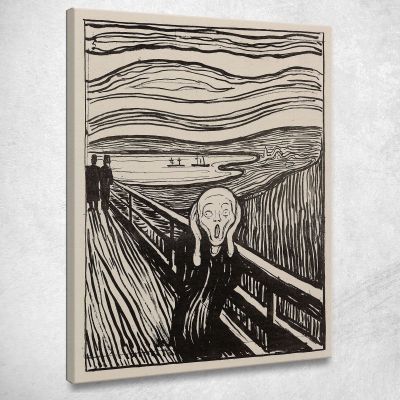 The Scream Edvard Munch, em340 ภาพพิมพ์บนผ้าใบแคนวาส