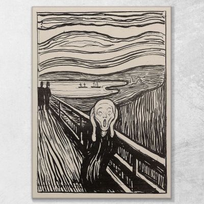 The Scream Edvard Munch, em340 canvas print