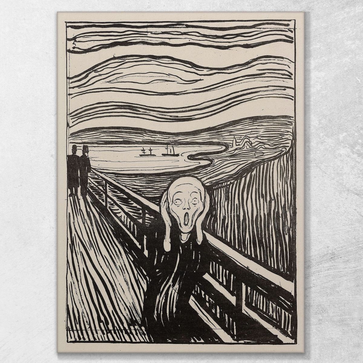 The Scream Edvard Munch, em340 ภาพพิมพ์บนผ้าใบแคนวาส