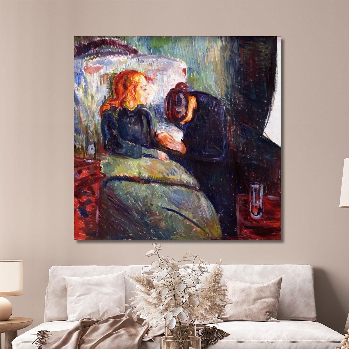 The Sick Child Edvard Munch em342 canvas print 