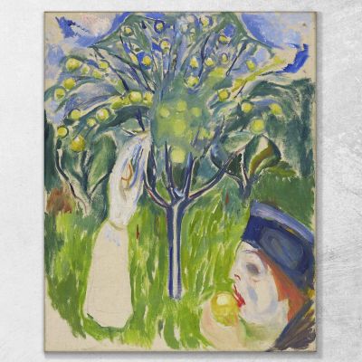 Two Women In The Garden Edvard Munch, em375 canvas print