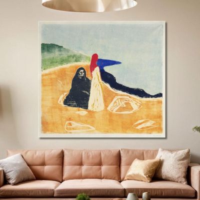 Two Women On The Shore 1898 Edvard Munch, em376 canvas print