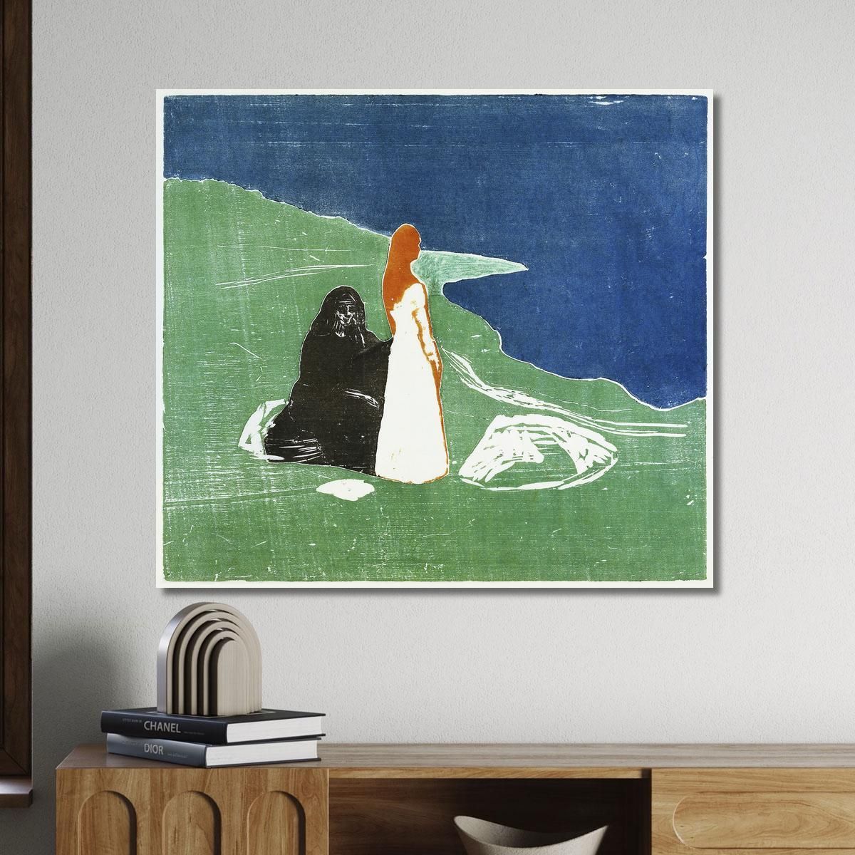 Two Women On The Shore Edvard Munch, em377 canvas print