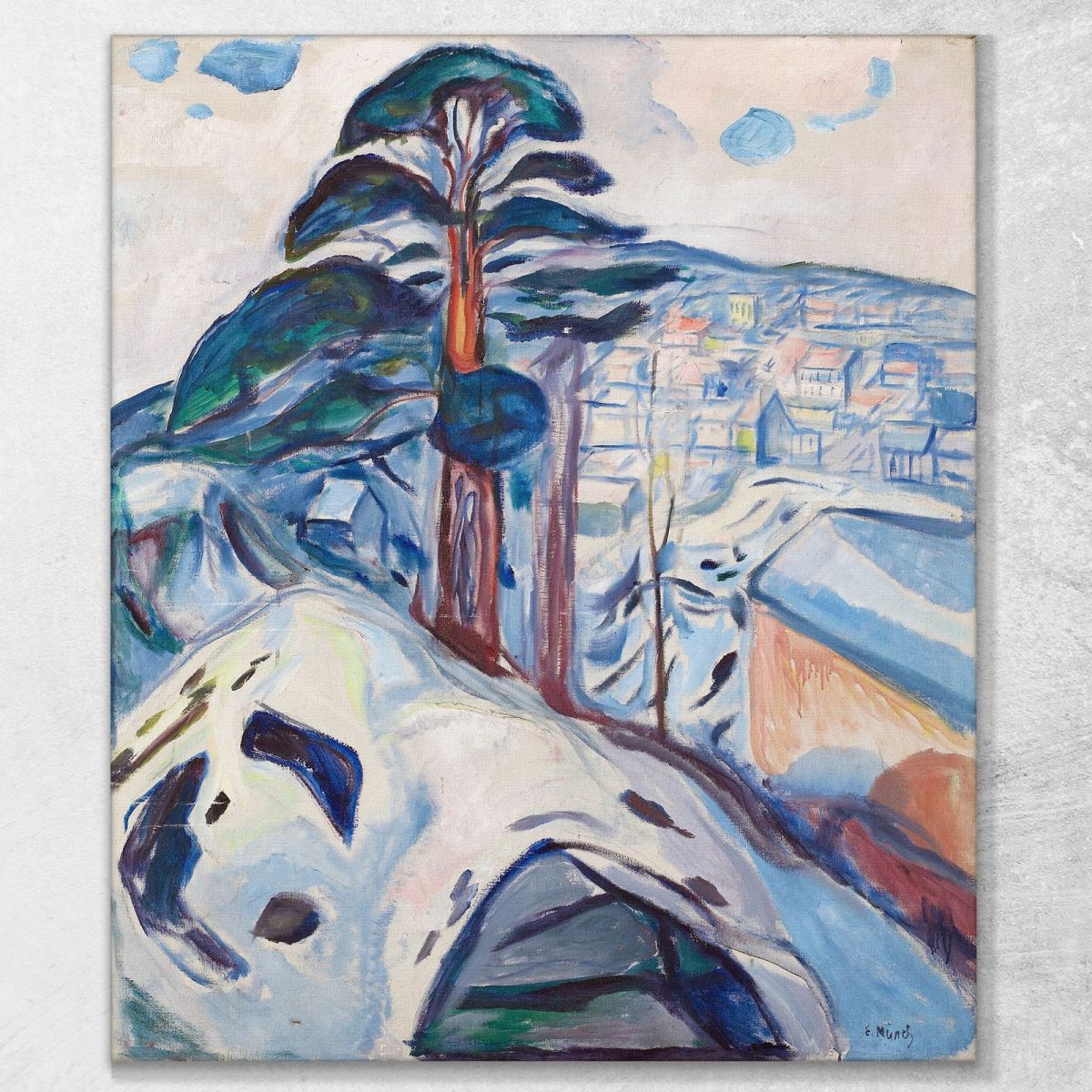 Winter In Kragerø Edvard Munch em394 canvas print 