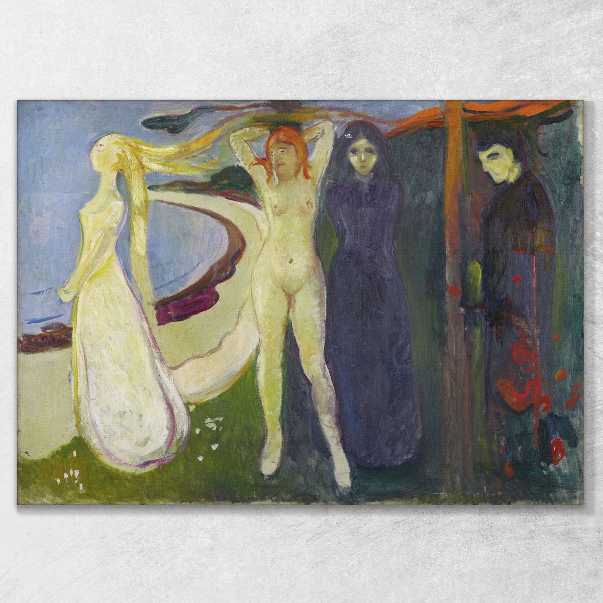 Woman. Sphinx Edvard Munch, em405 canvas print