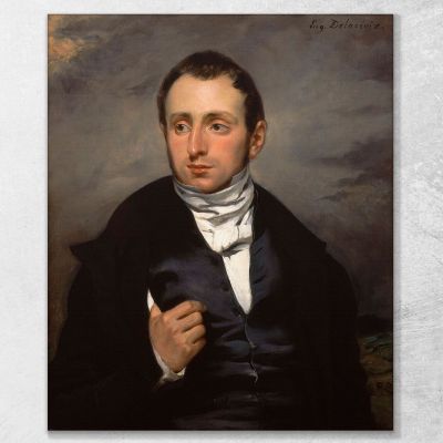 A Portrait Of Dr. François-Marie Desmaisons Eugène Delacroix edx4 canvas print 