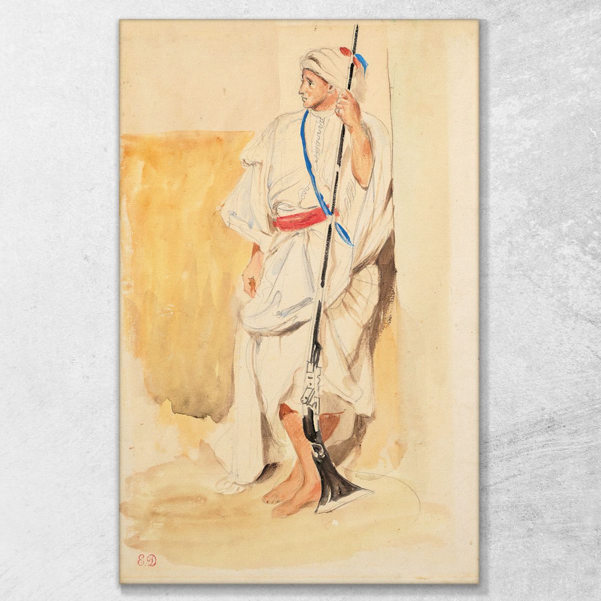 Arab Standing Eugène Delacroix edx11 canvas print 