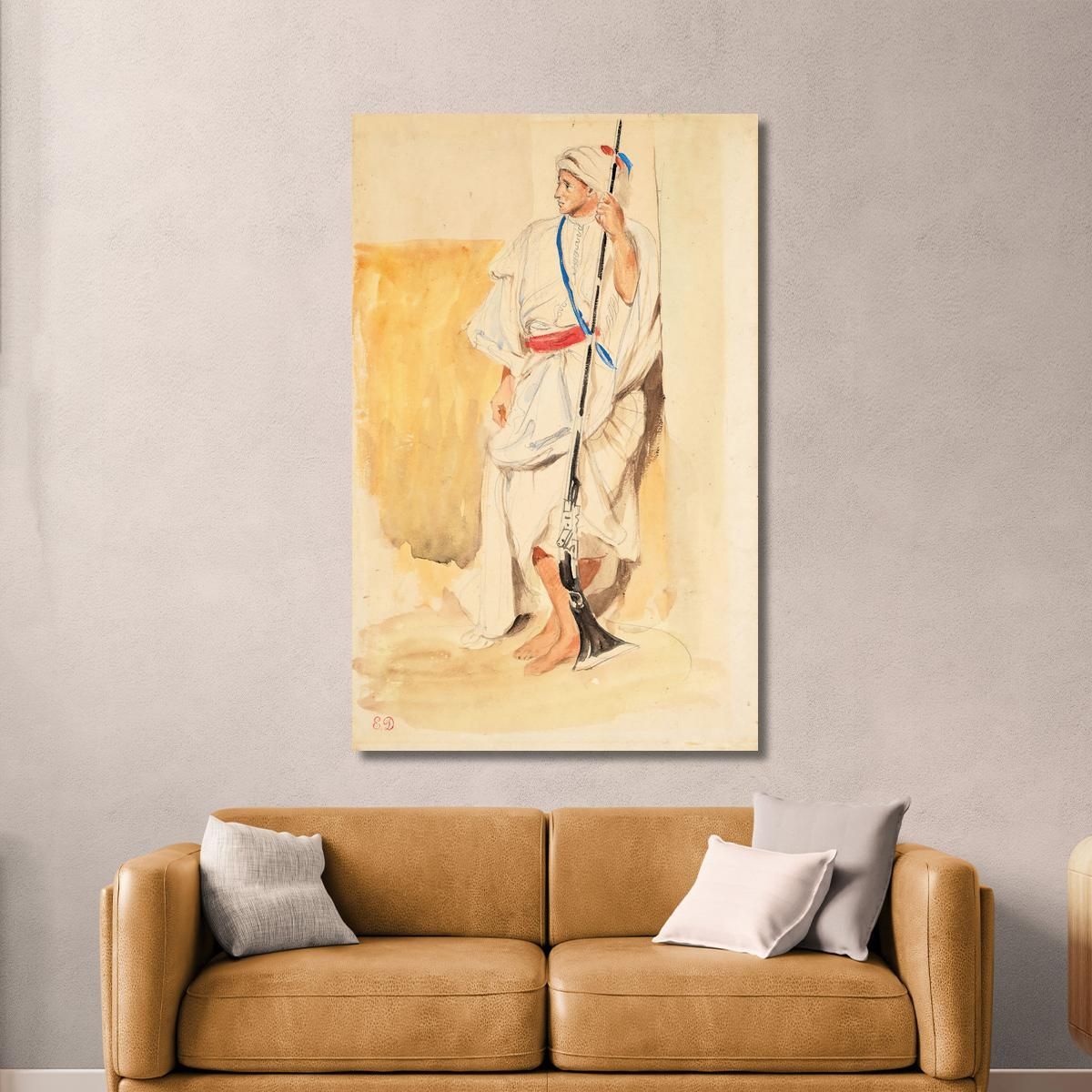 Arab Standing Eugène Delacroix edx11 canvas print 