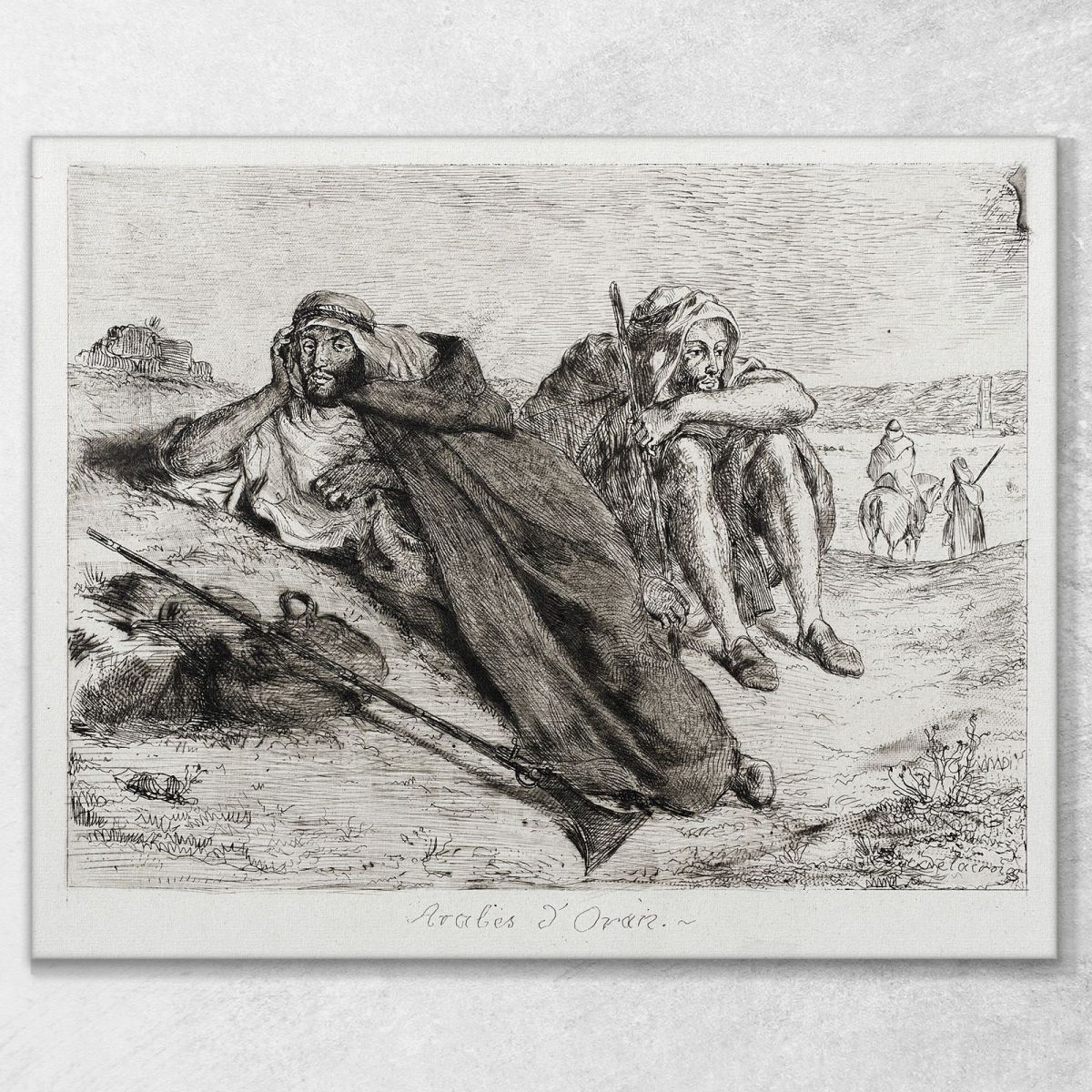 Arabs Of Oran Eugène Delacroix edx12 canvas print 