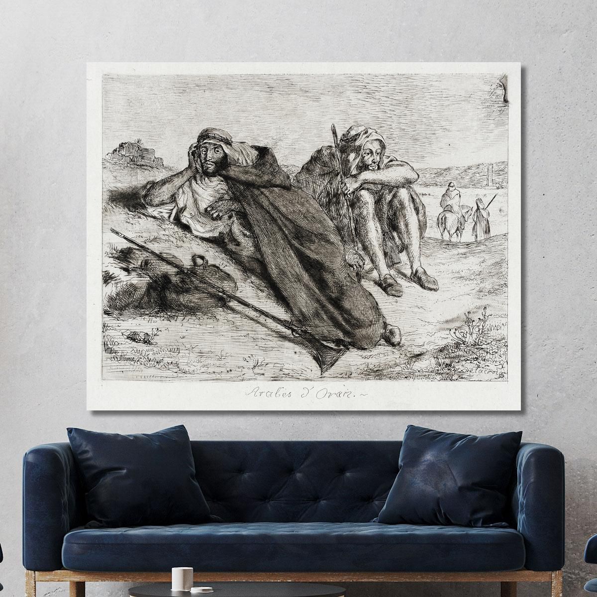 Arabs Of Oran Eugène Delacroix edx12 canvas print 