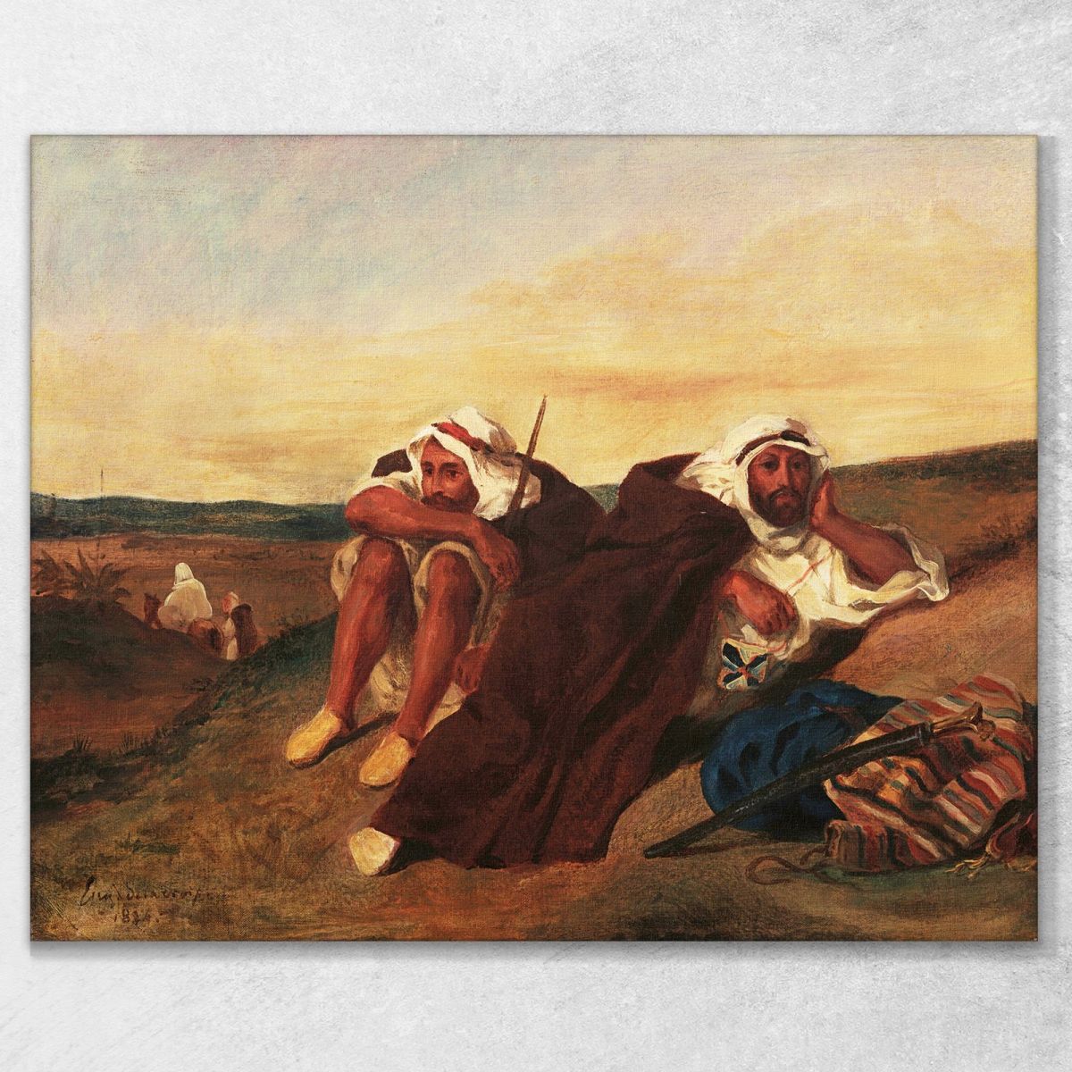 Arabs Of Oran Eugène Delacroix edx13 canvas print 