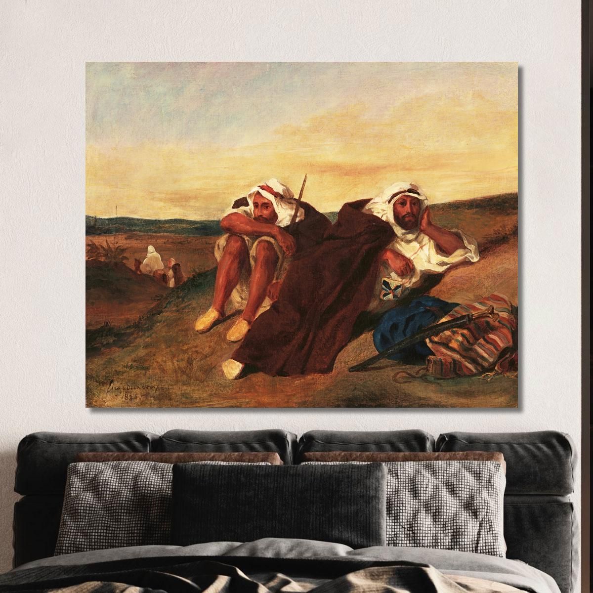 Arabs Of Oran Eugène Delacroix edx13 canvas print 