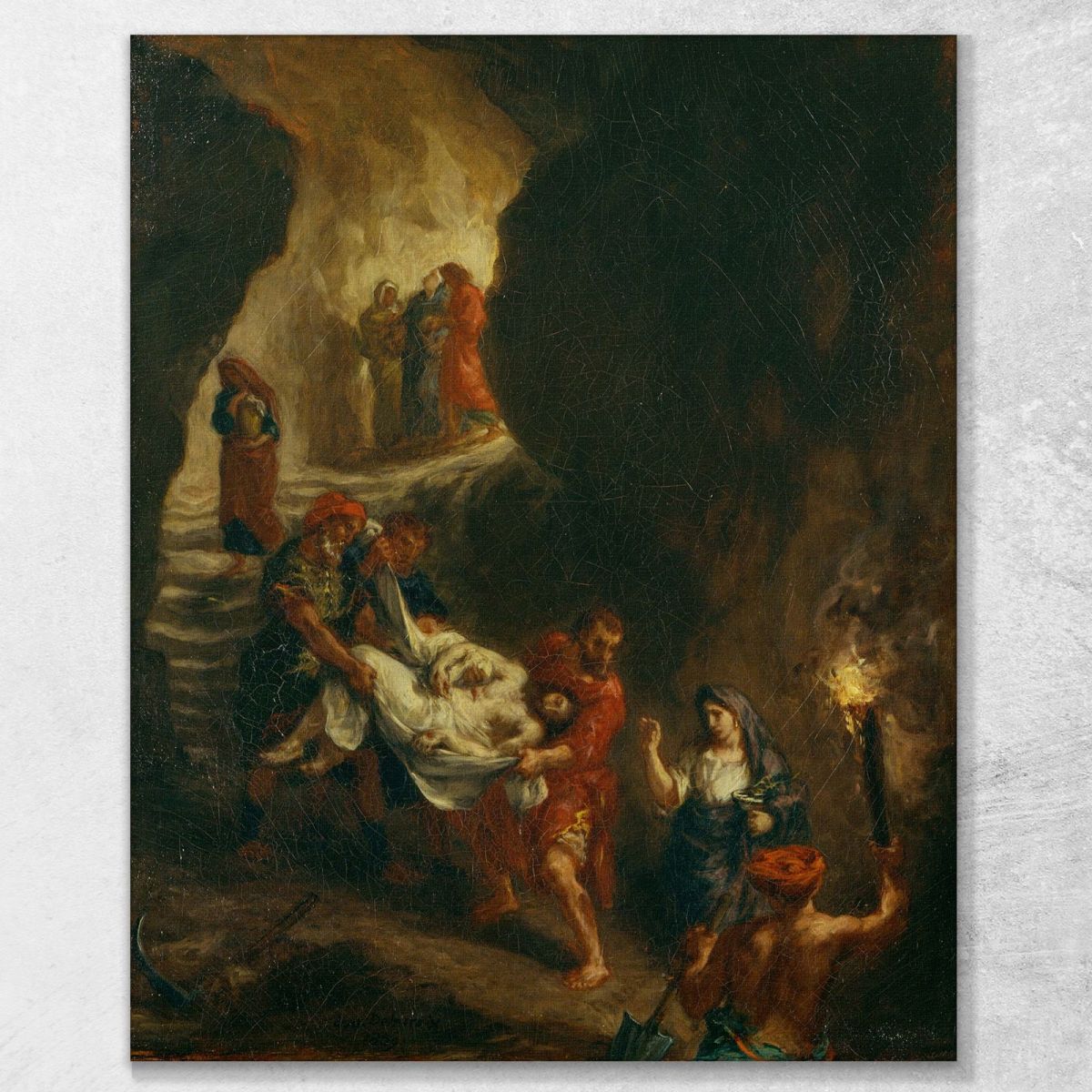 Christ Carried Down To The Tomb Eugène Delacroix edx18 canvas print 